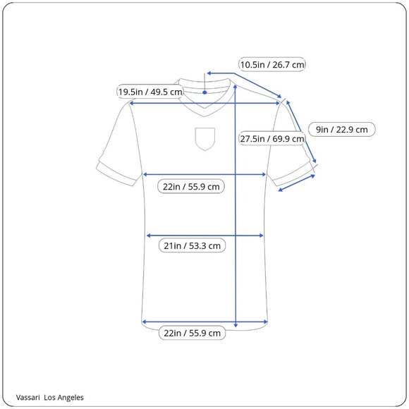 Vassari Los Angeles Mint White Button Long Collar Designer Short Sleeve Shirt - Picture 2 of 12